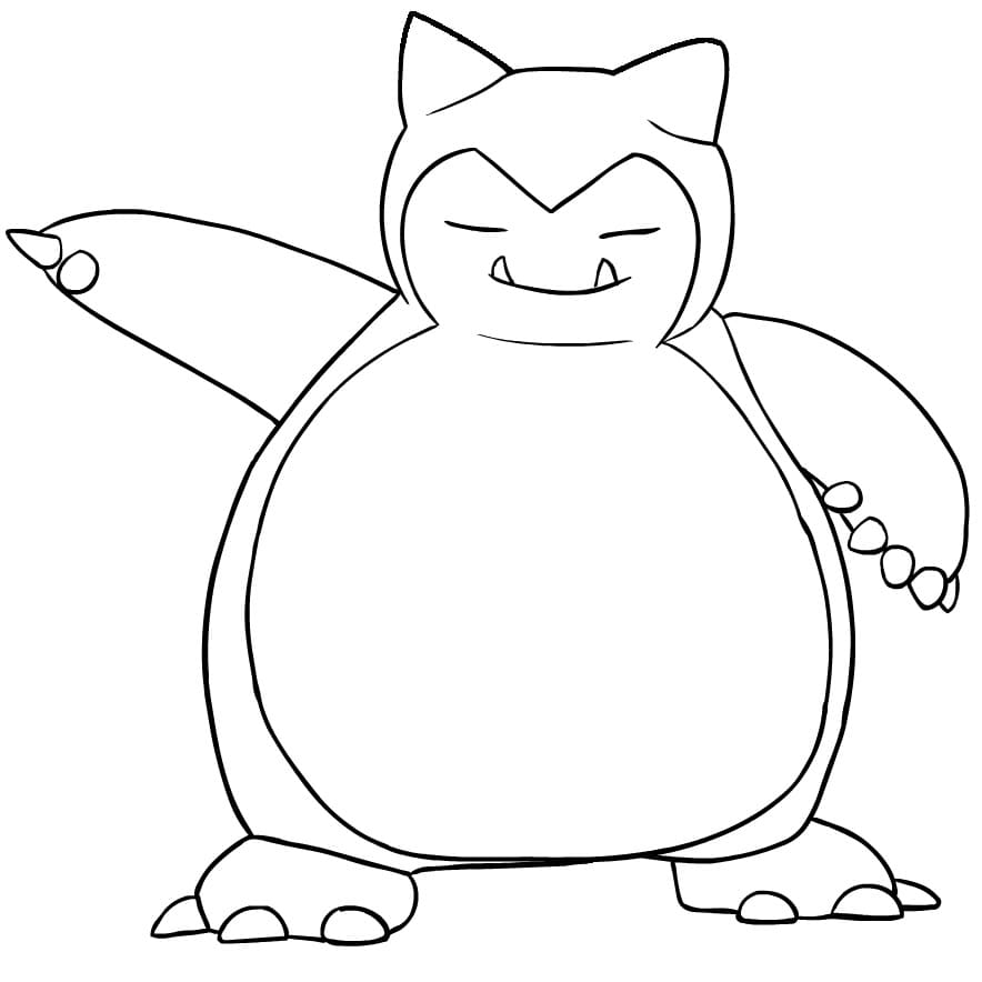 Snorlax Coloring Pages Free Printable Coloring Pages For Kids