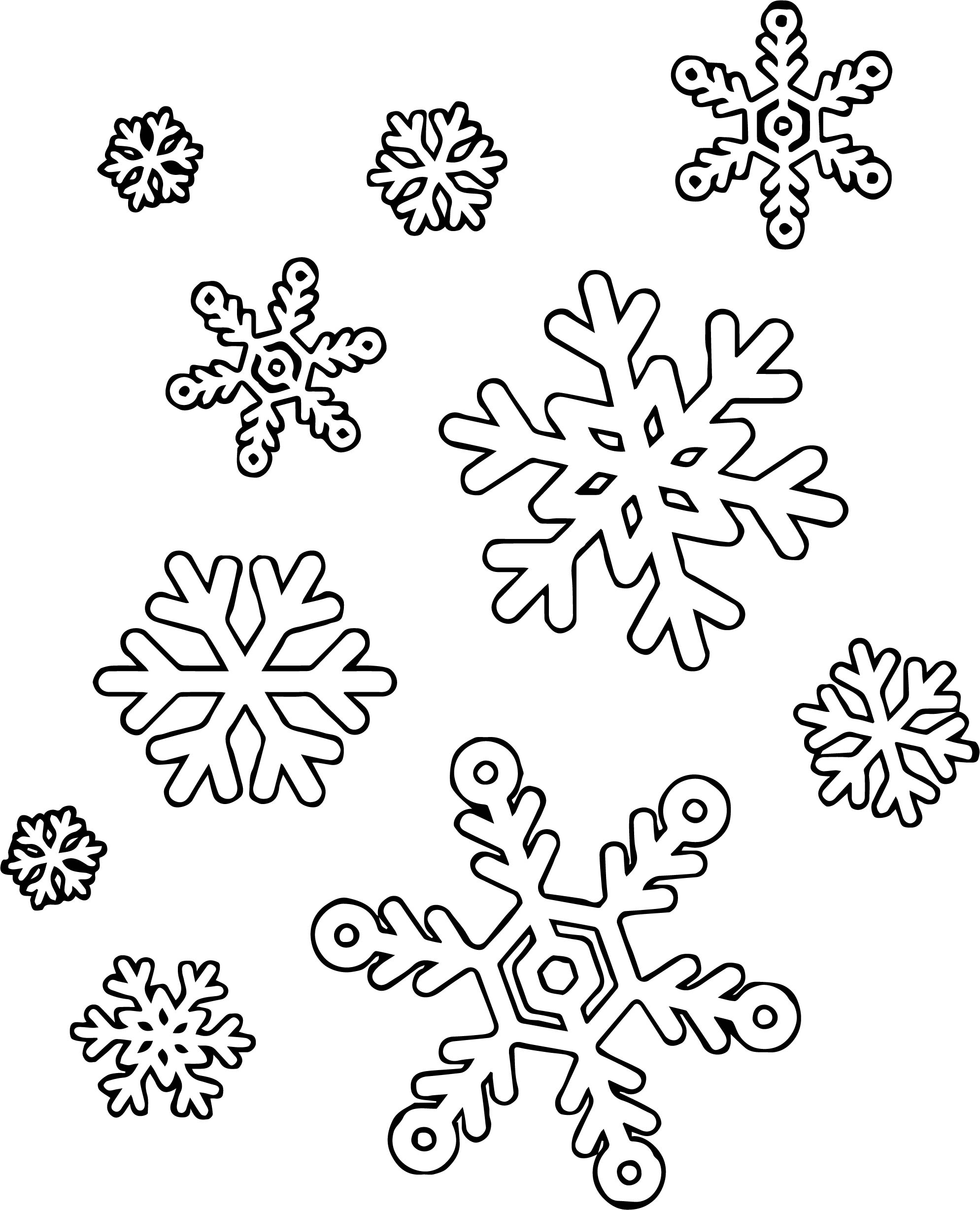 Snowflake Coloring Page Printable