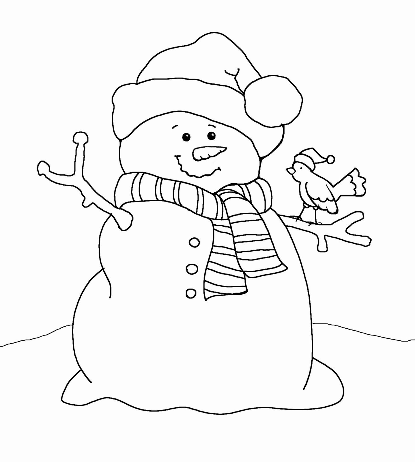 Snowman Coloring Pages Free Christmas Snowmen Snowman Coloring Pages Christmas Coloring