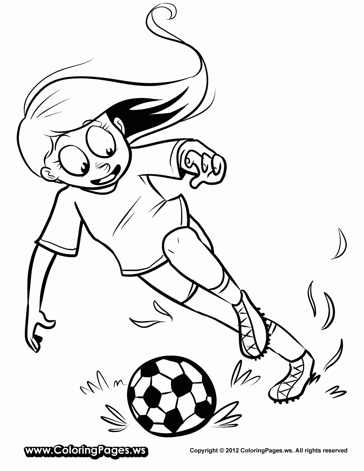 Soccer Player Coloring Pages To Download And Print For Free