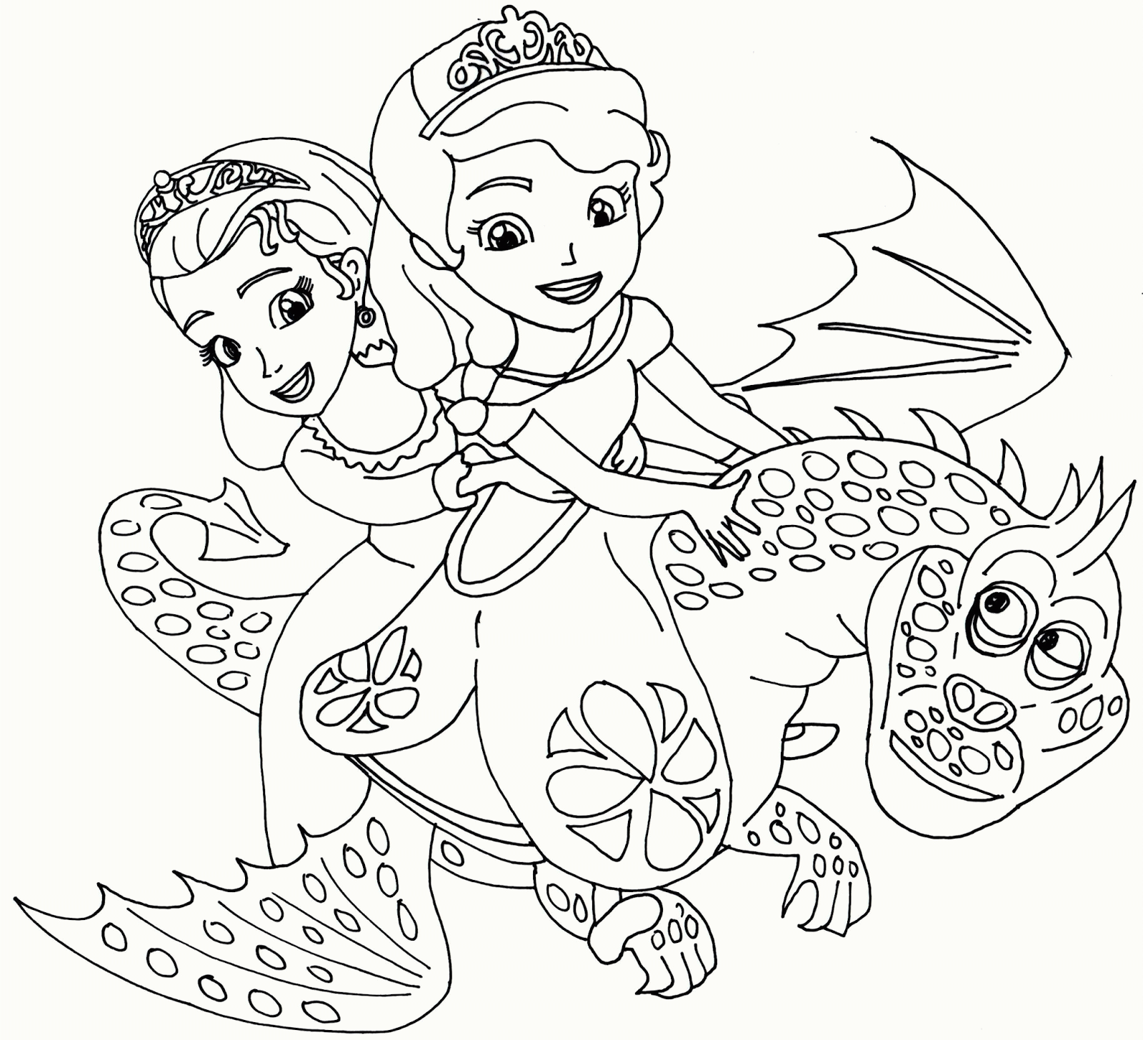 Sofia First Coloring Pages