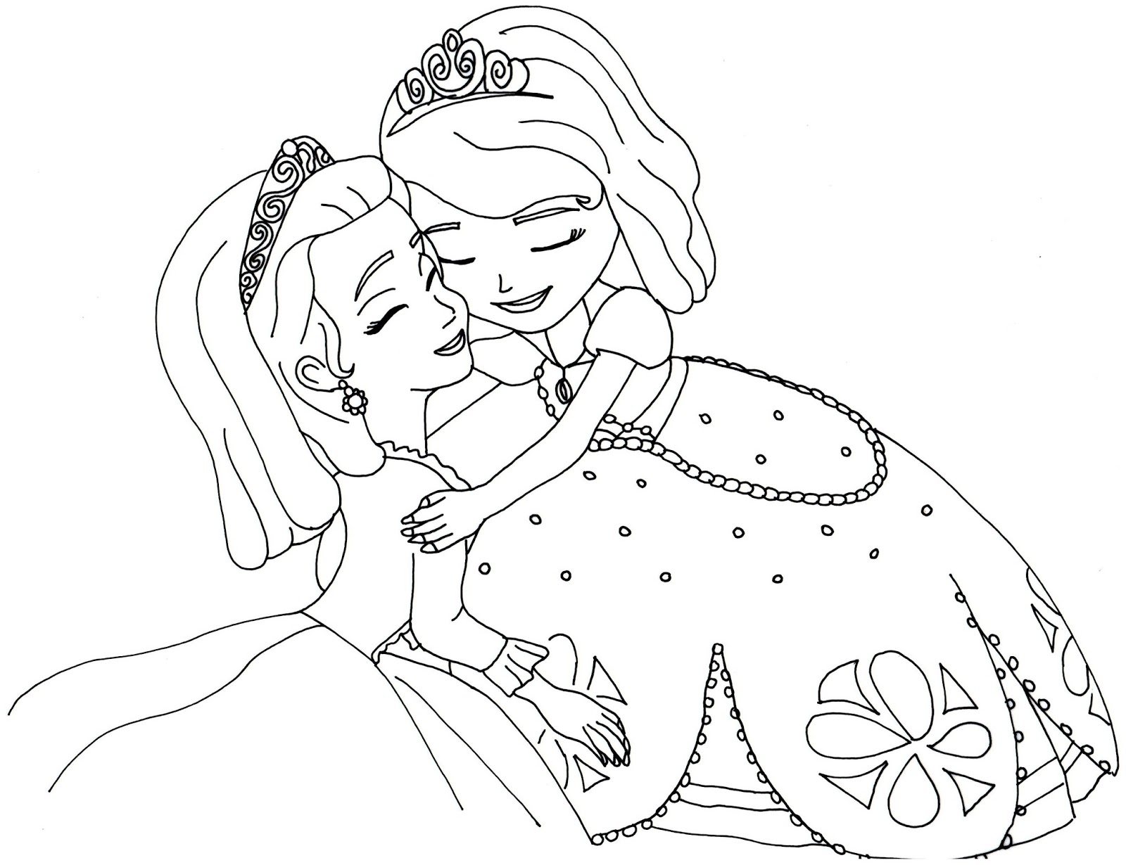 Sofia The First Coloring Page