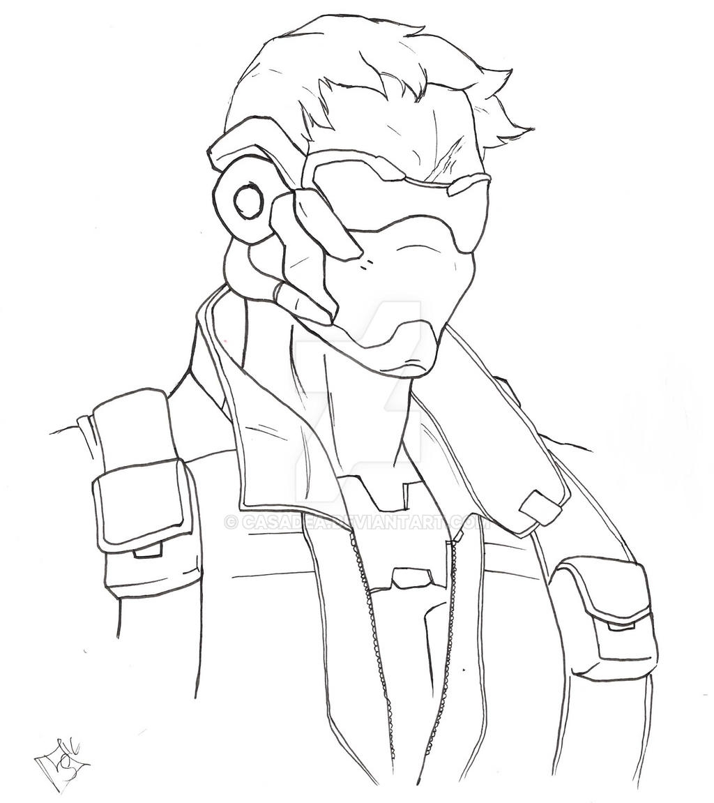 Soldier 76 Coloring Page