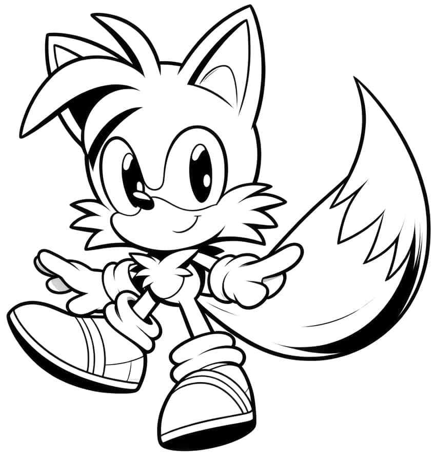 Wolf Sonic Coloring Pages