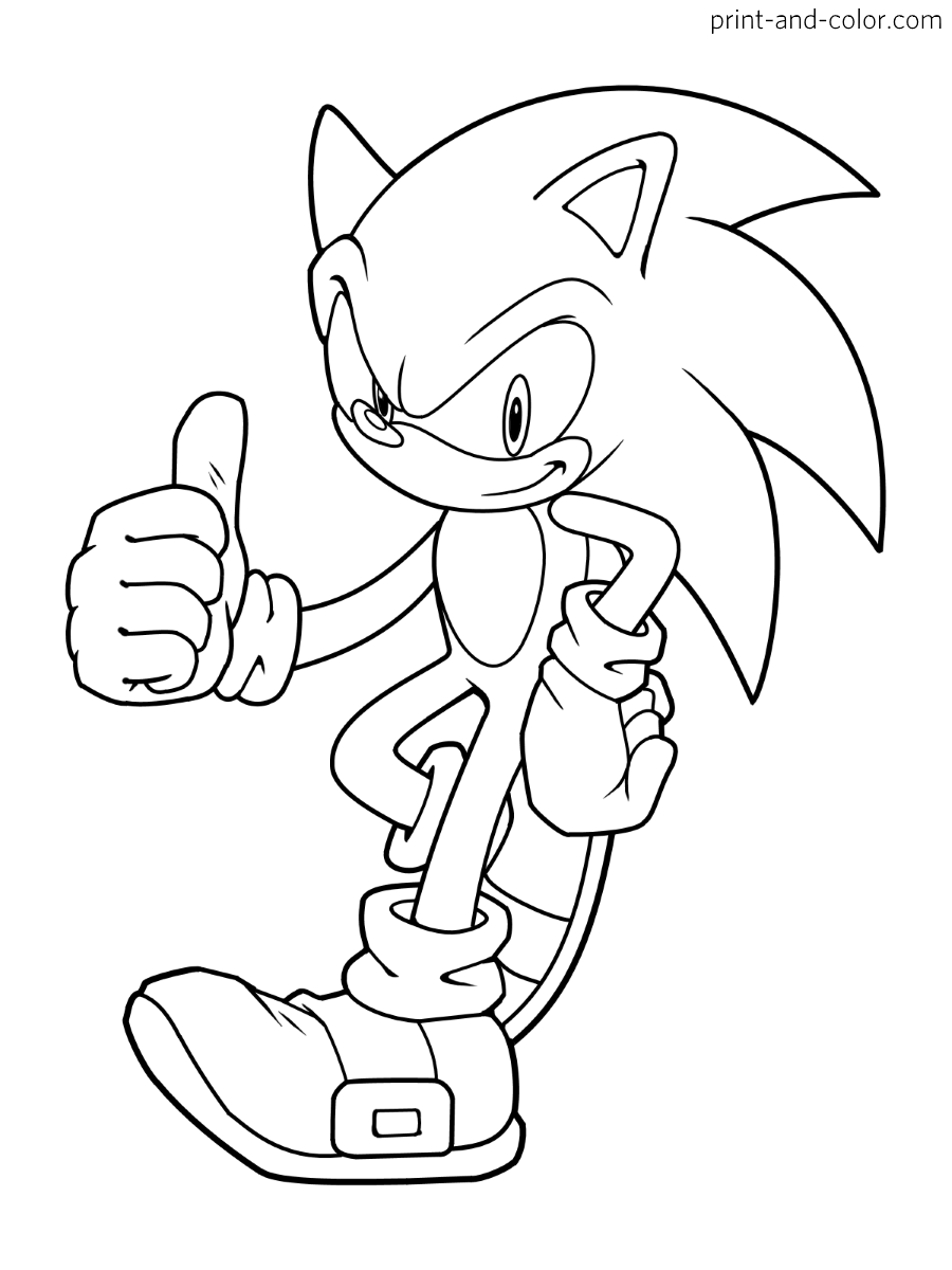 Coloring Page Sonic