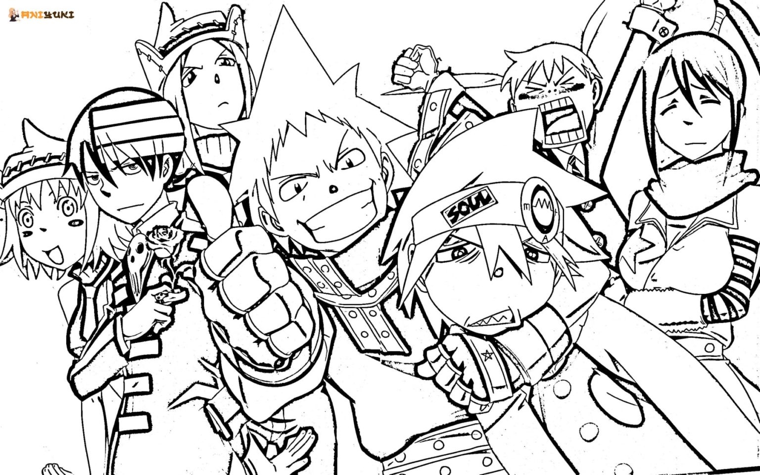 Soul Eater Coloring Pages 50 Free Coloring Pages