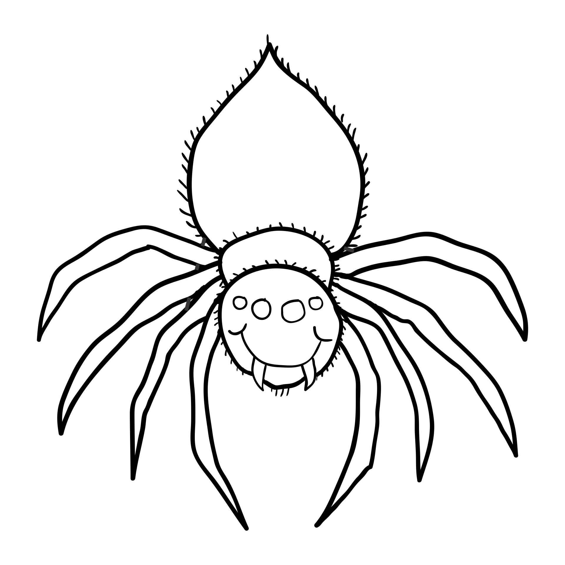 Spider Coloring Pages For Preschoolers Coloring Pages