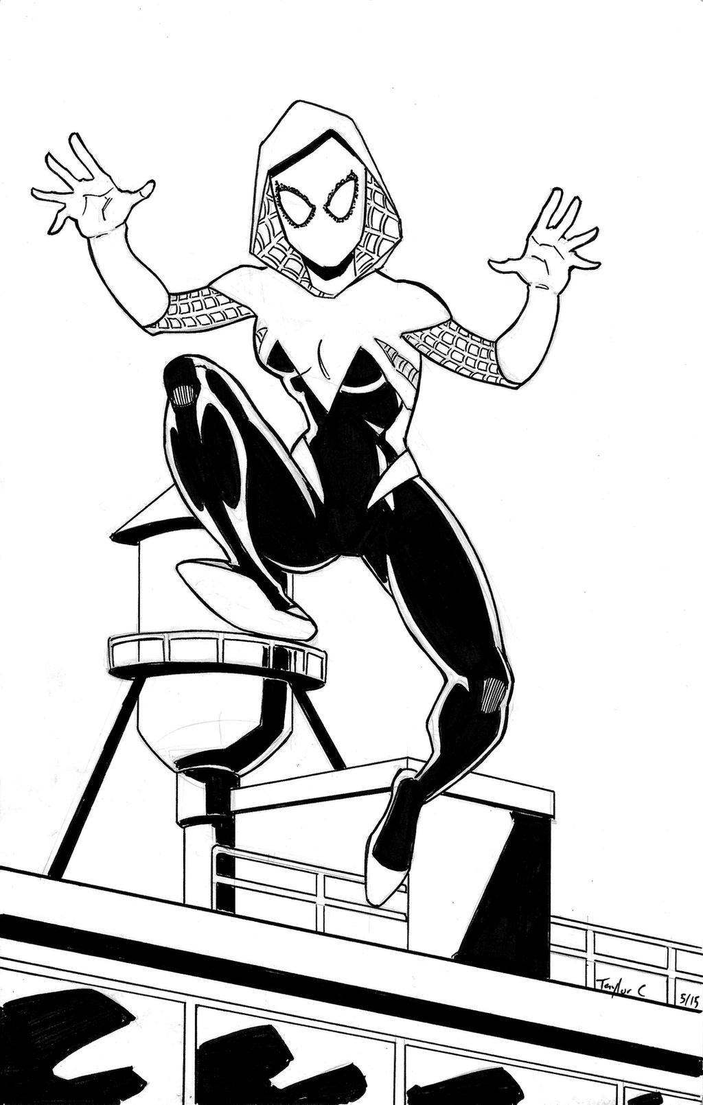 Spider Gwen Coloring Pages