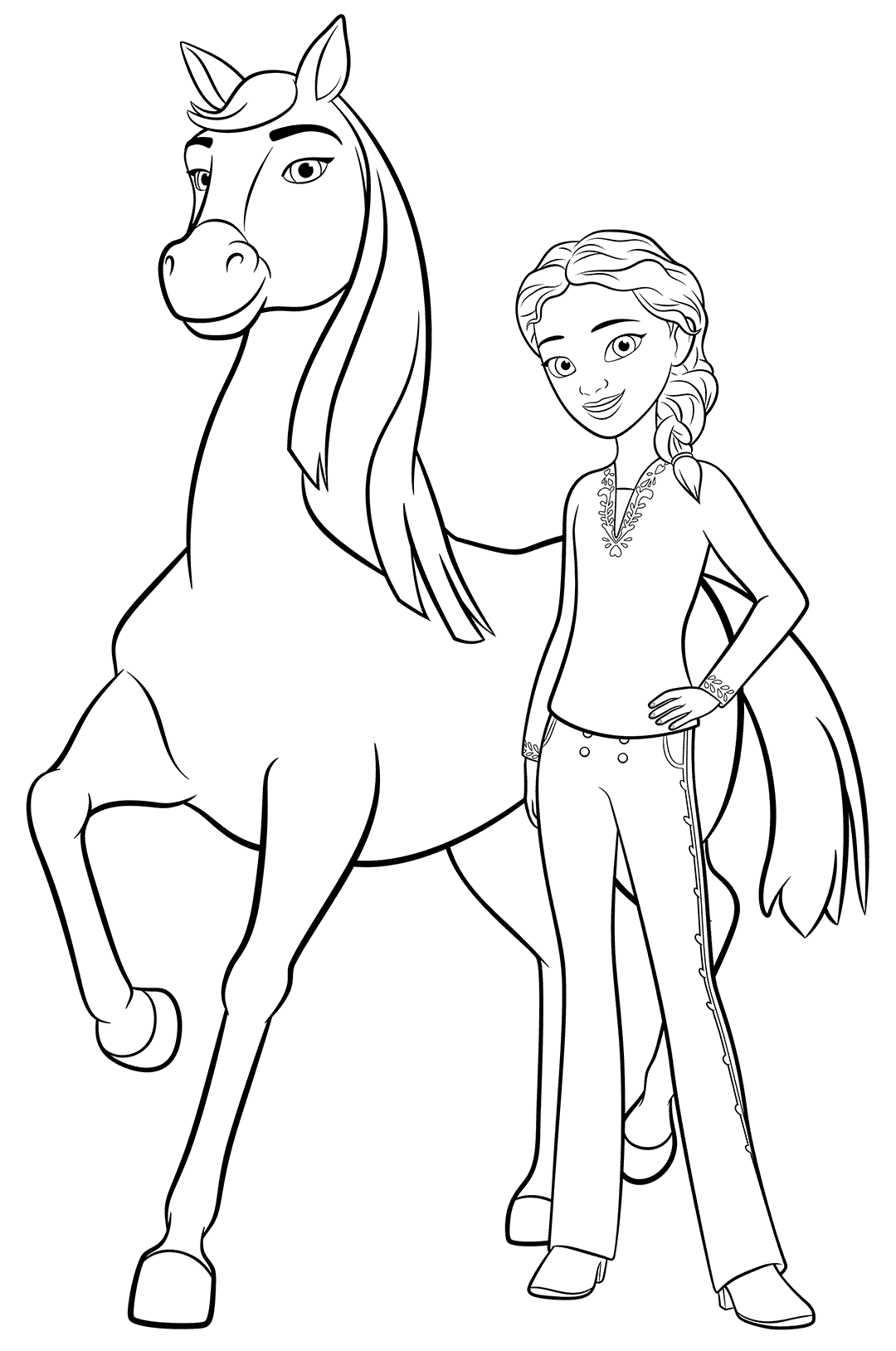 Spirit Lucky Coloring Pages Coloring Pages