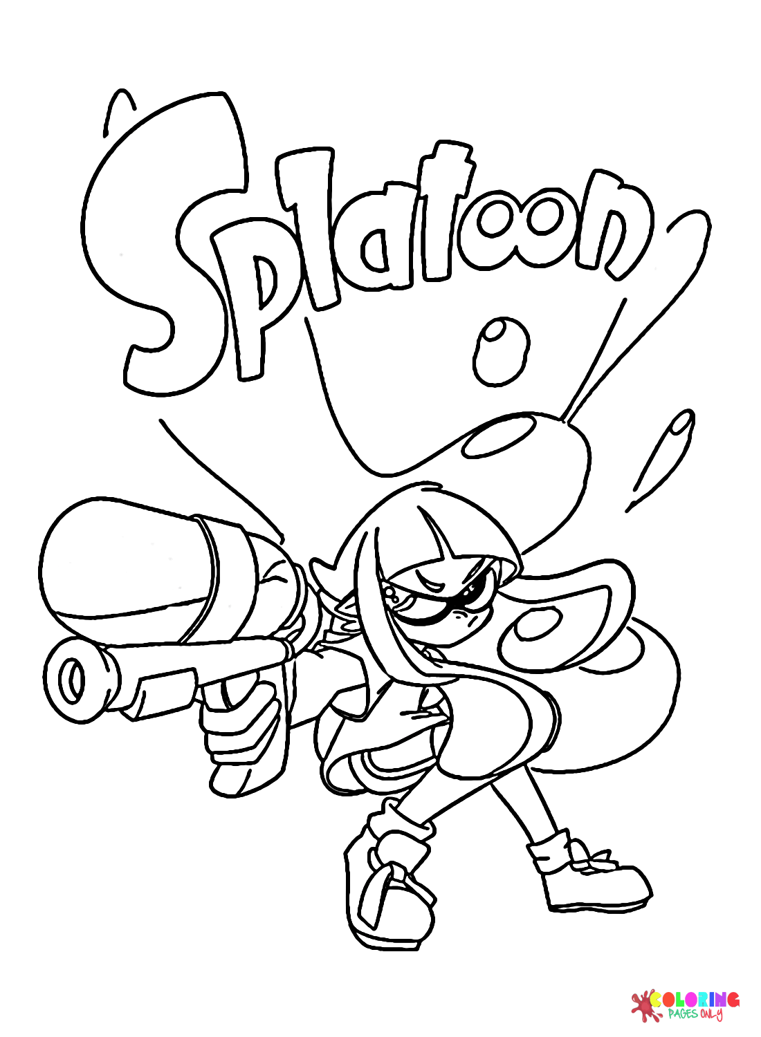 Splatoon 2 Coloring Pages