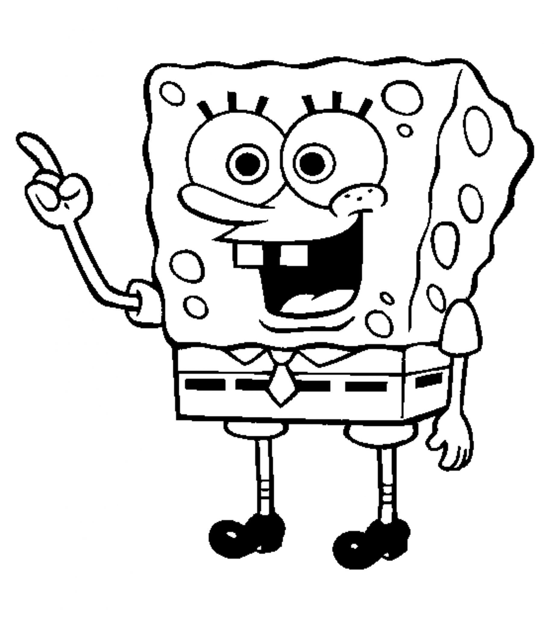 Spongebob Coloring Page BestAppsForKids