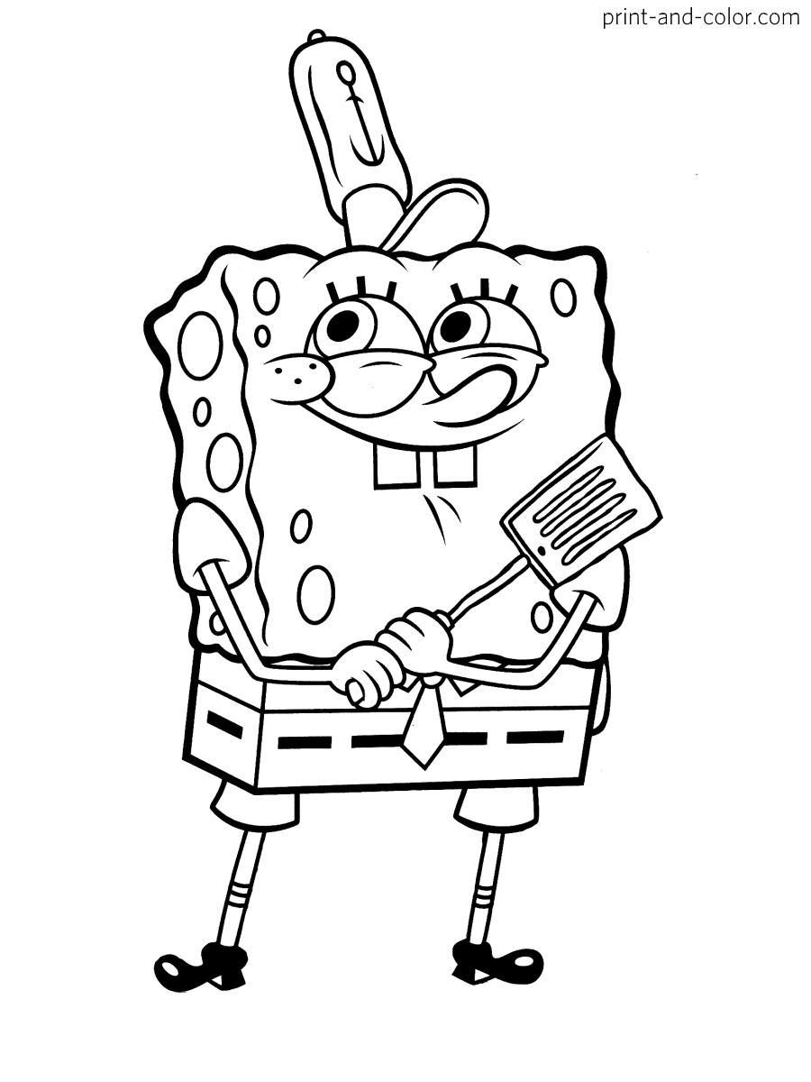 Spongebob Squarepants Coloring Page