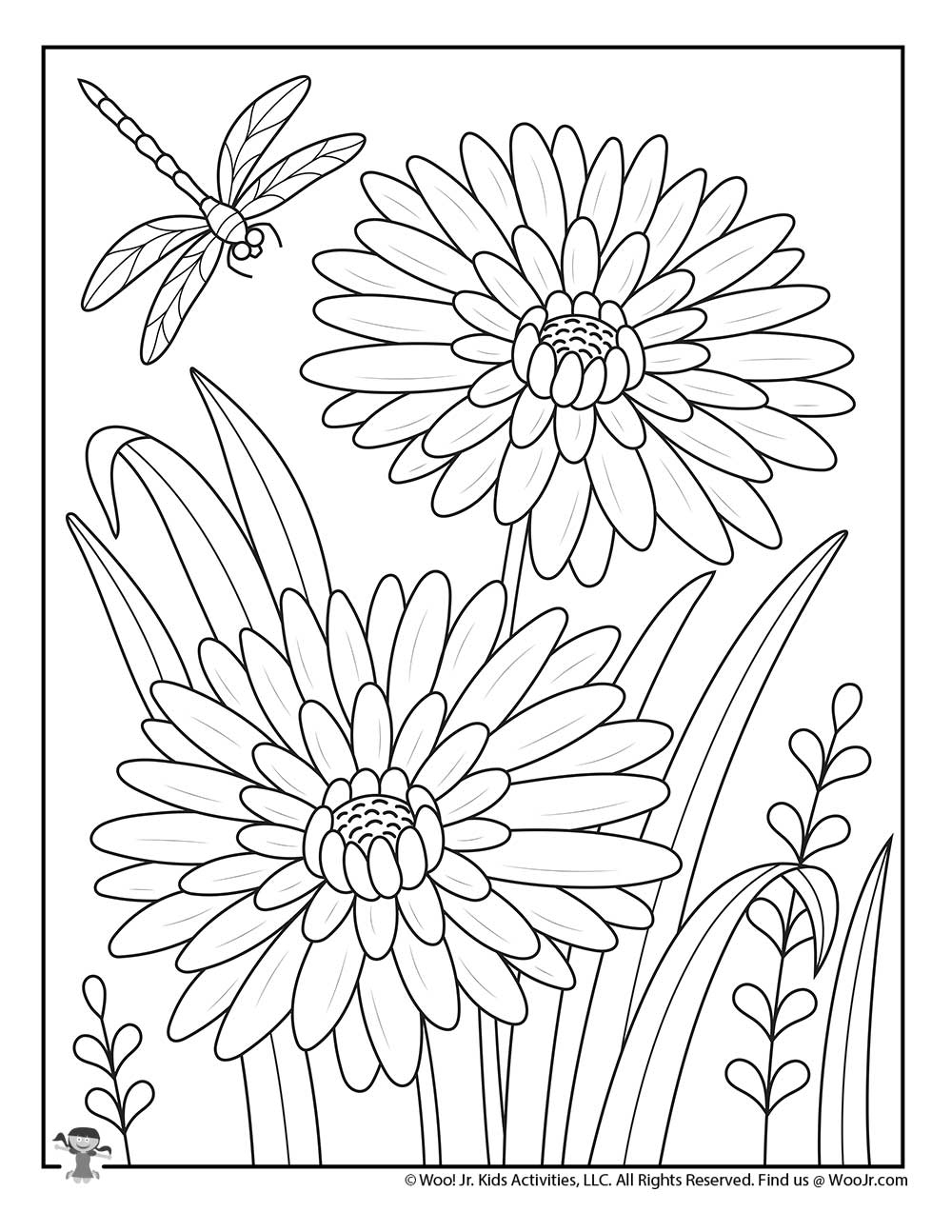 Spring Adult Coloring Pages Woo Jr Kids Activities Children S Publishing