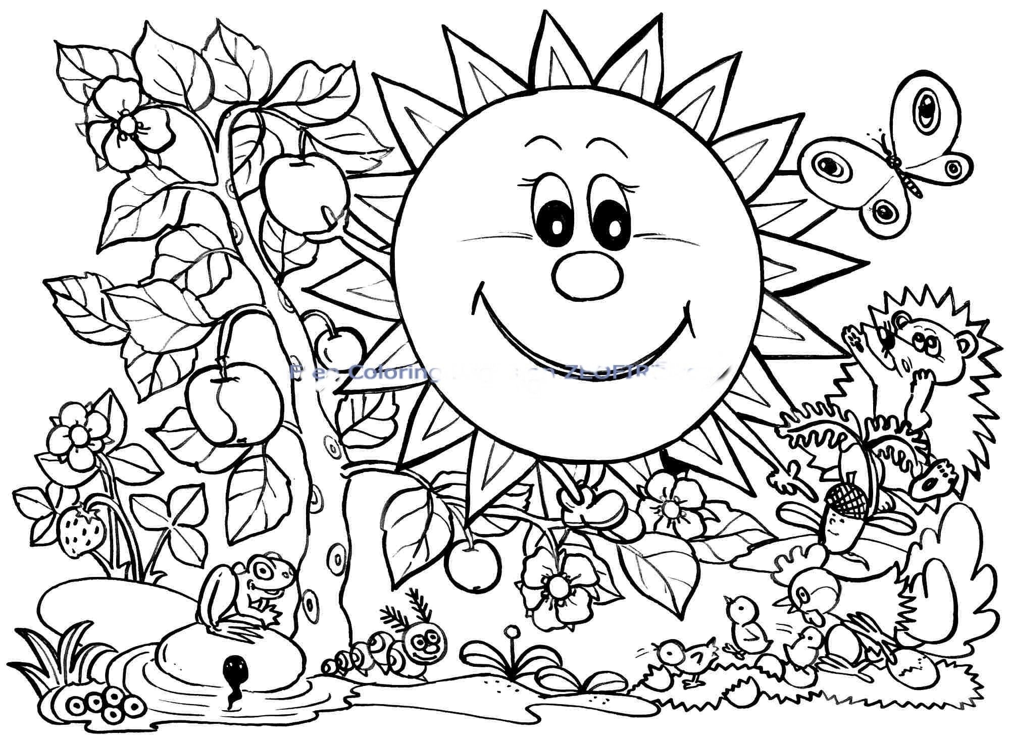Spring Break Coloring Page Coloring Home