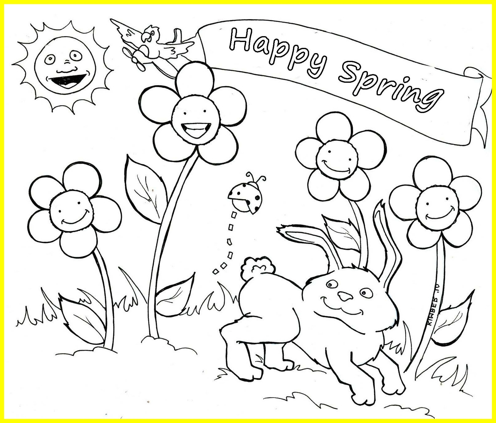 Spring Break Coloring Pages At GetColorings Free Printable Colorings Pages To Print And Color