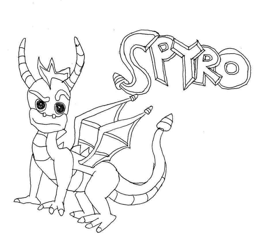 Spyro Coloring Pages Coloring Home
