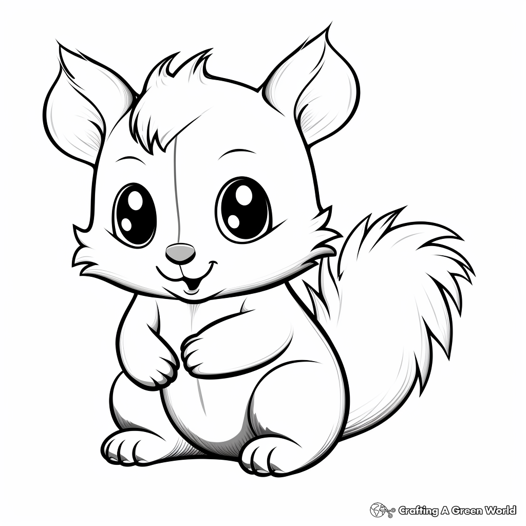 Squirrel Coloring Pages Free Printable