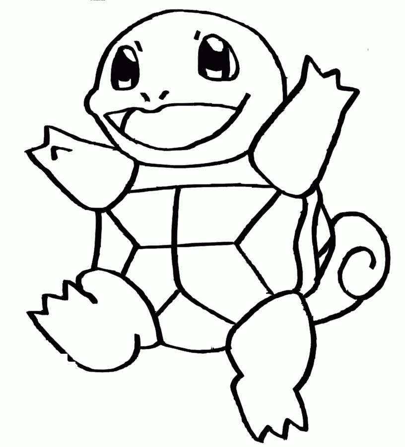 Squirtle Pokemon Coloring Page