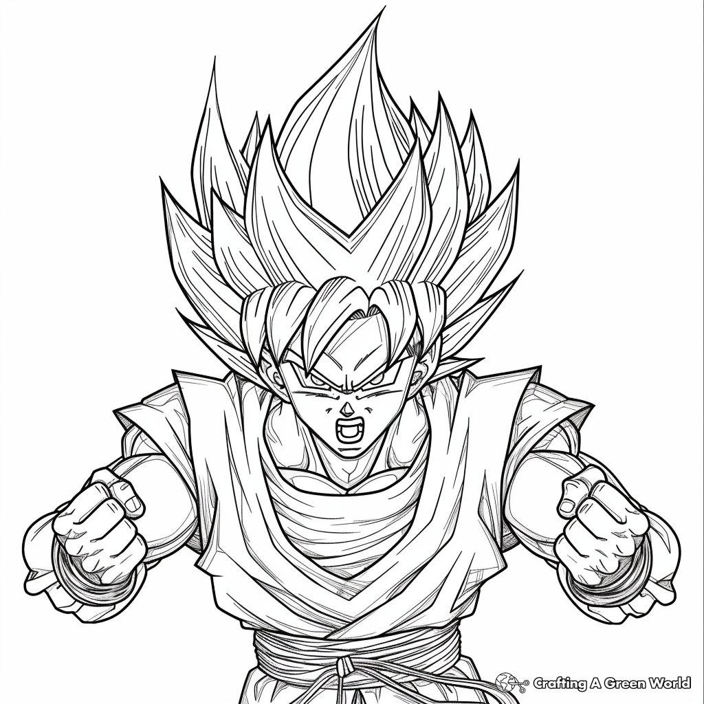 Goku Ssj Coloring Pages