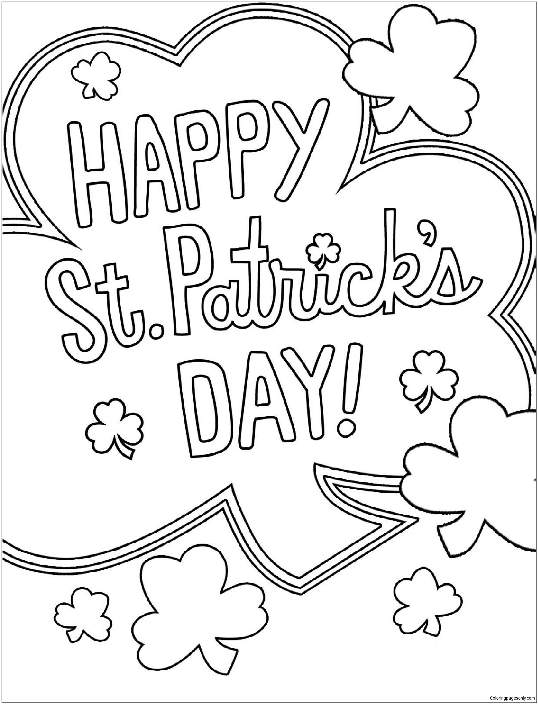 St. Patricks Day Color Pages