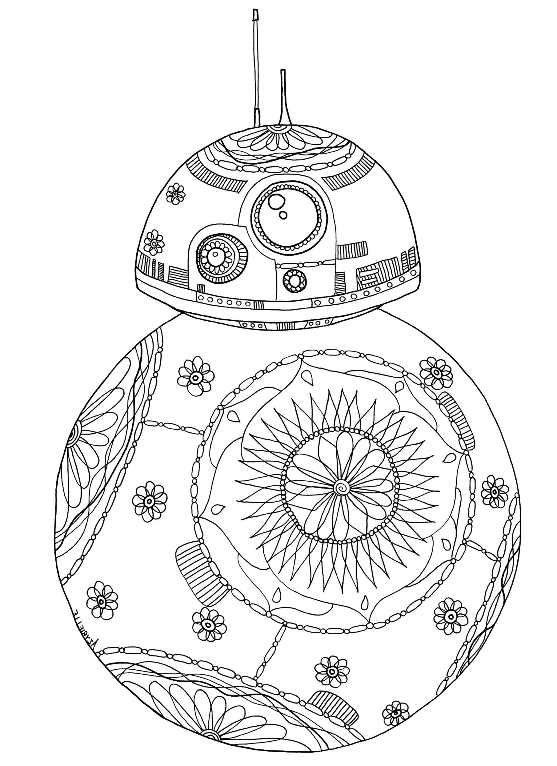 Star Wars Bb8 Coloring Pages Adult Coloring Pages