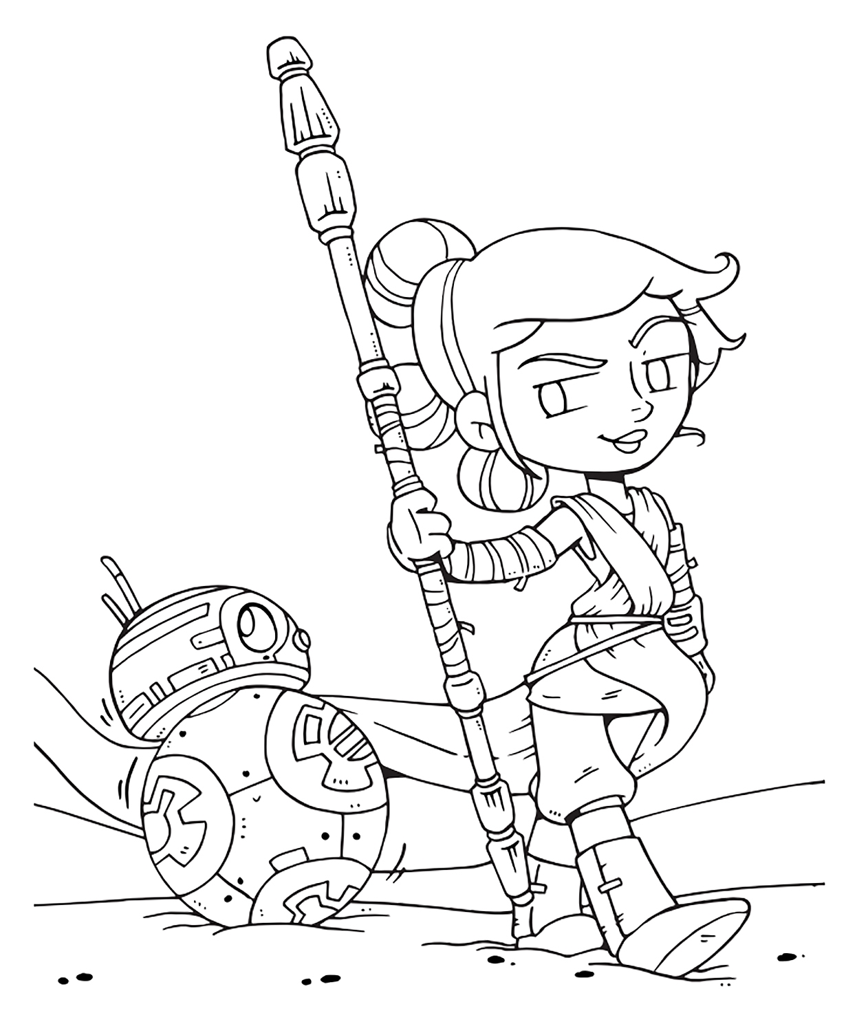 Star Wars The Last Jedi Cute Coloring Pages YouLoveIt