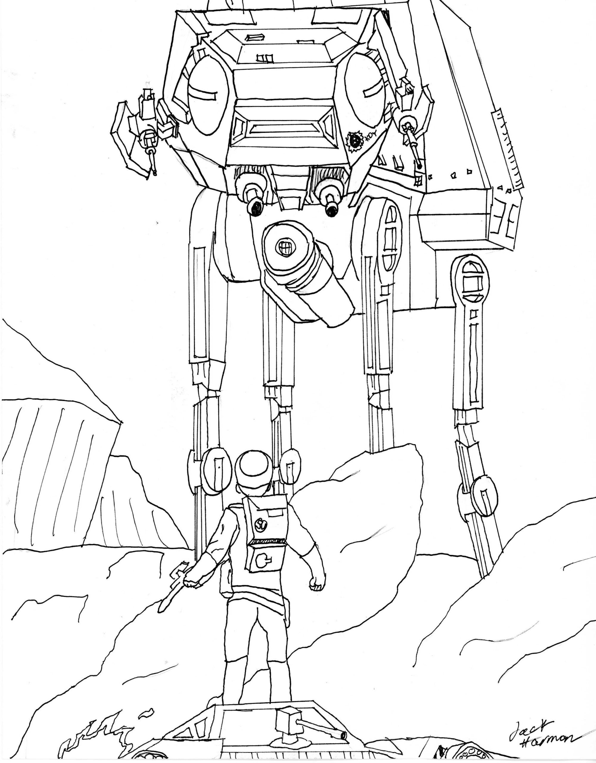 Star Wars Walker Coloring Coloring Pages