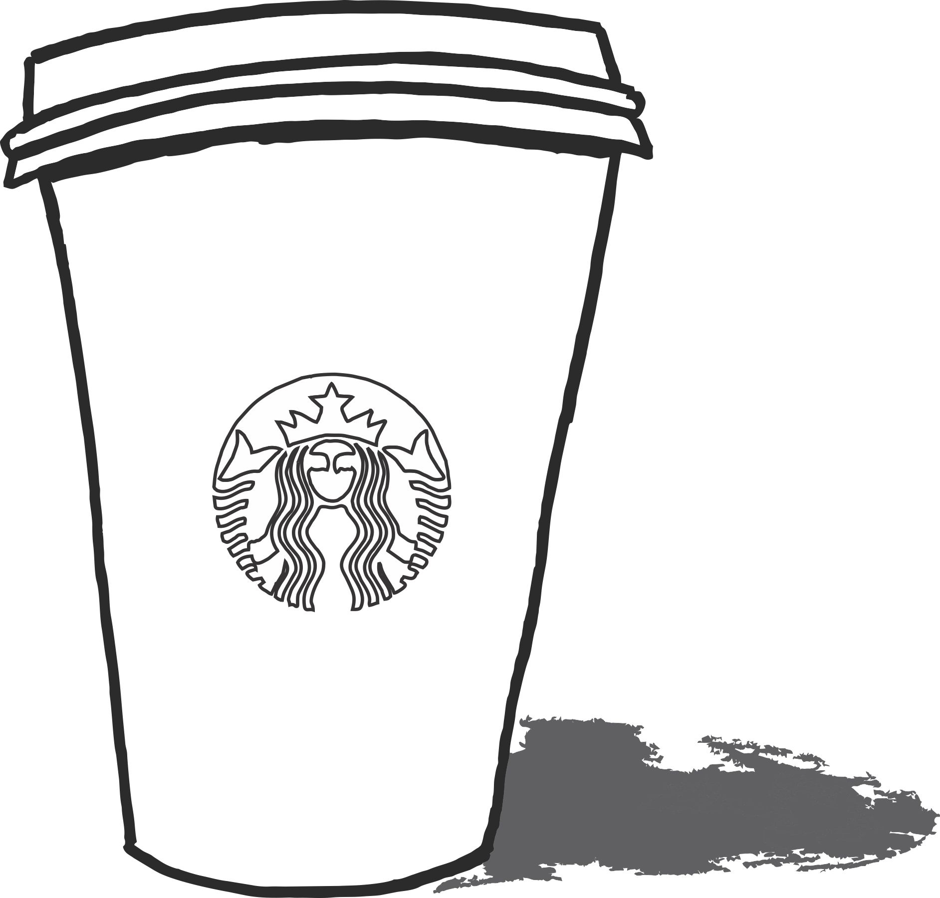 Starbucks Logo Colouring Pages Sketch Coloring Page
