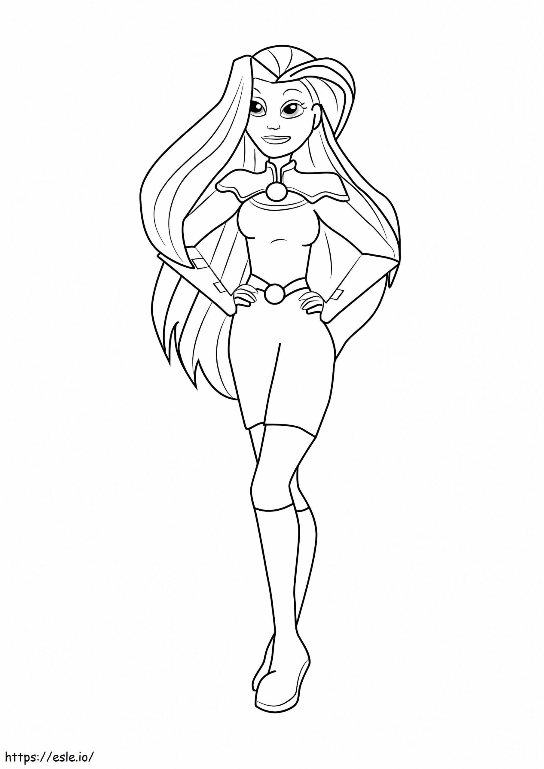 Starfire Coloring Page