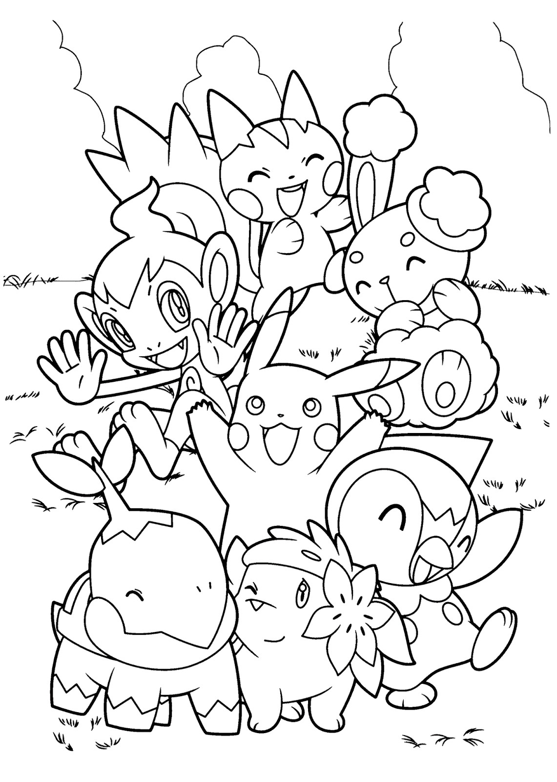 Starter Pokemon Coloring Pages At GetDrawings Free Download