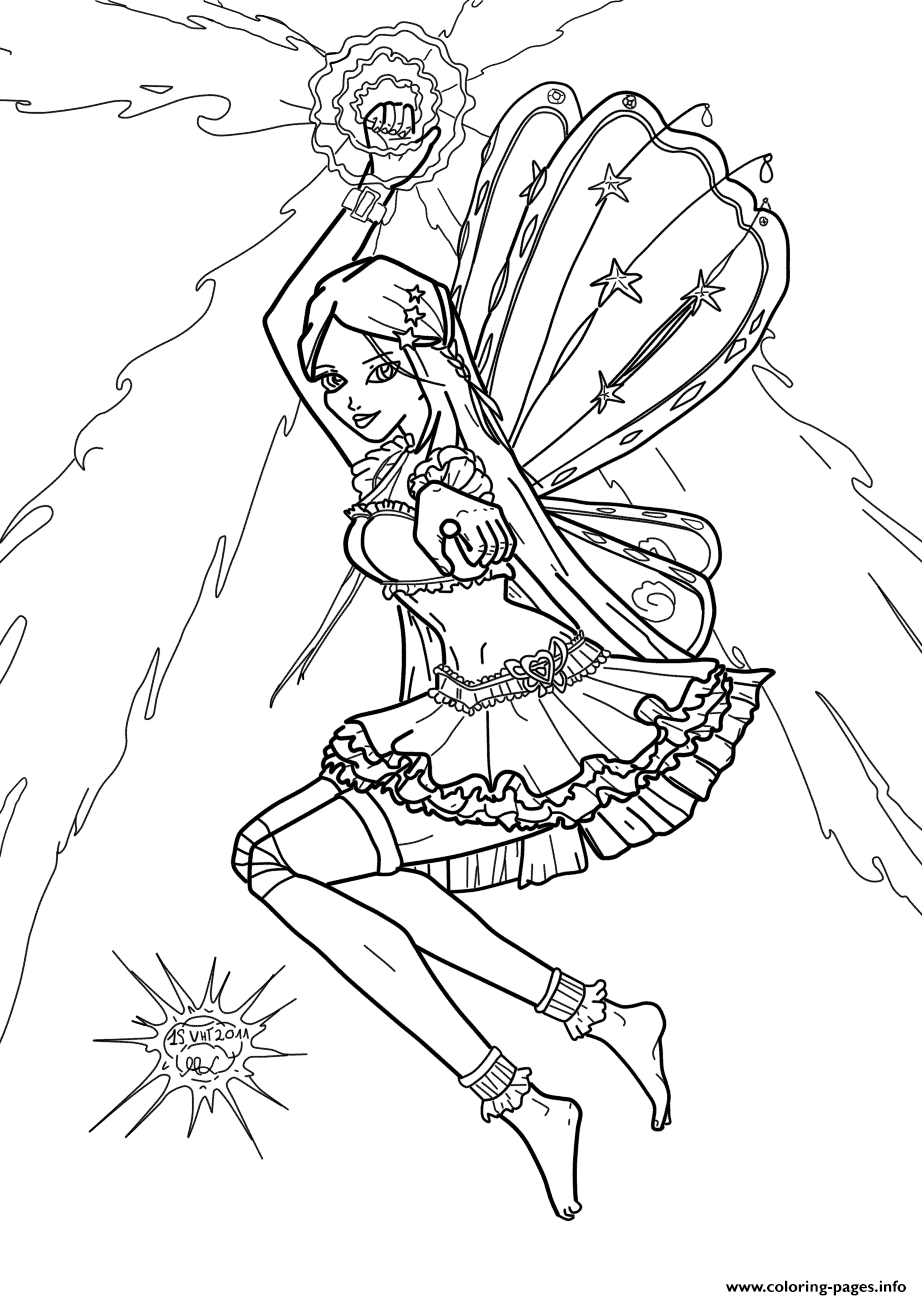 Stella Winx Club Coloring Page Printable