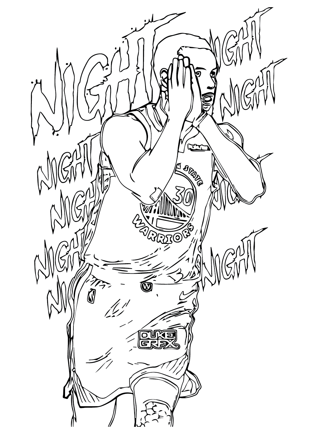 Stephen Curry Coloring Pages Printable For Free Download
