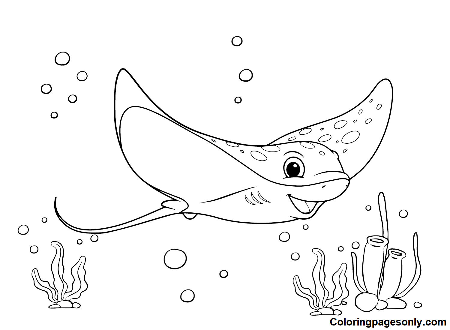 Stingray Color Sheets Coloring Pages Free Printable Coloring Pages