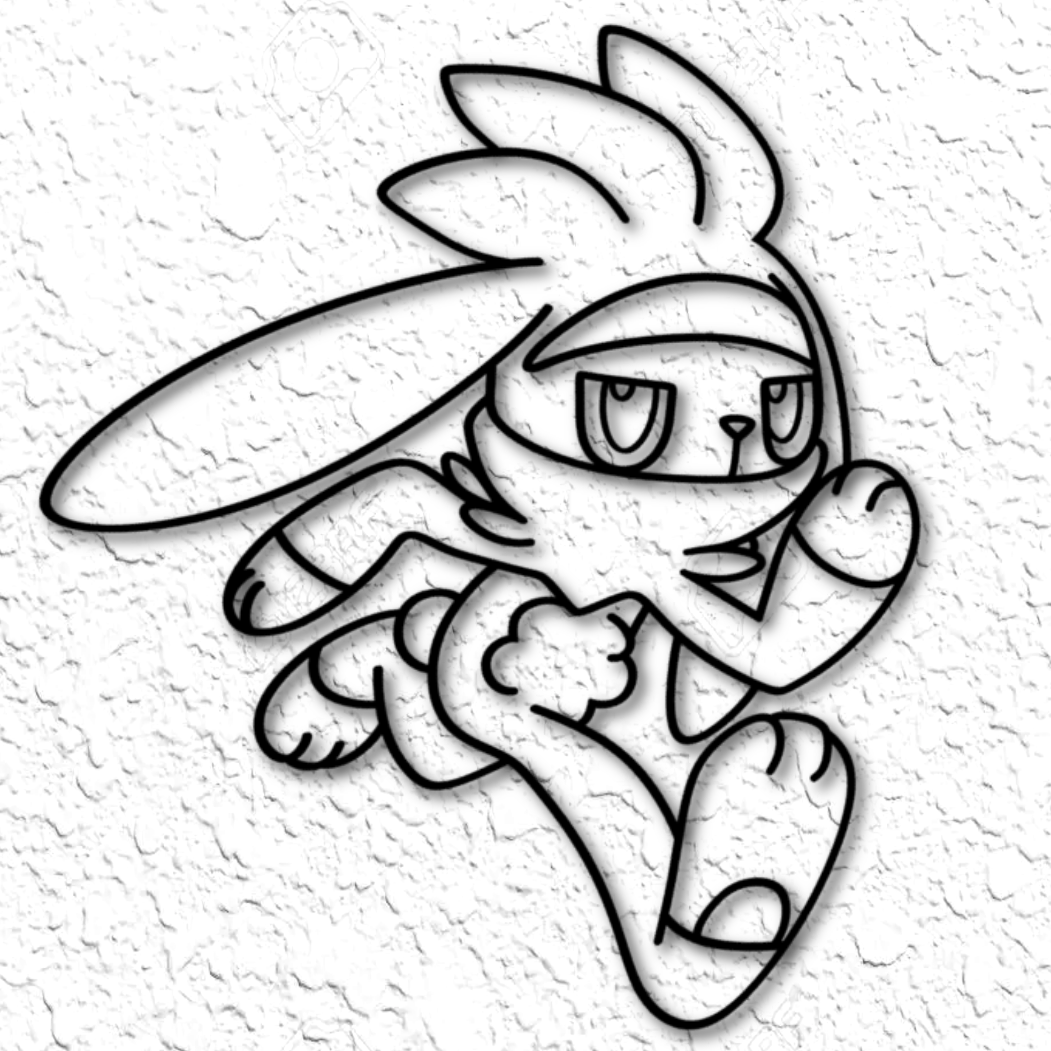 STL Datei Pokemon Raboot Wandkunst Pokemon Wandkunst Modell F R 3D Drucker Zum Herunterladen Cults