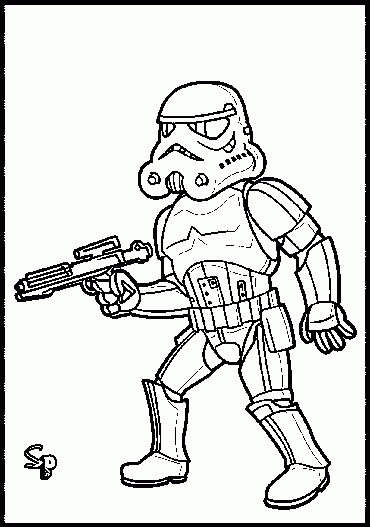 Storm Trooper Coloring Page