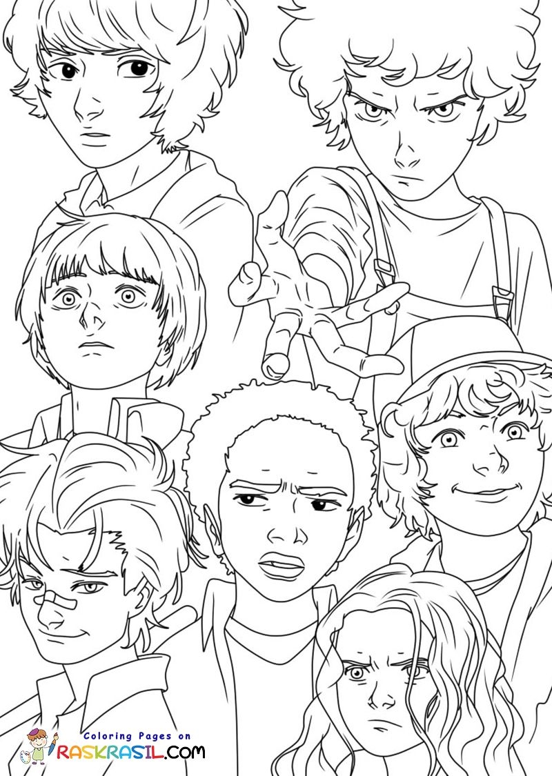 Stranger Things Coloring Pages Coloring Pages Stranger Things Wall Vivid Imagery