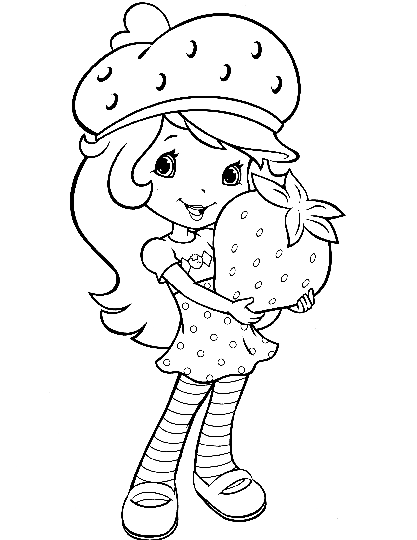 Coloring Pages For Strawberry Shortcake