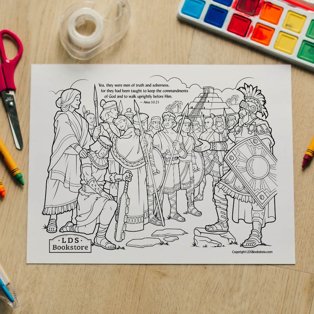 Stripling Warriors Coloring Page Printable