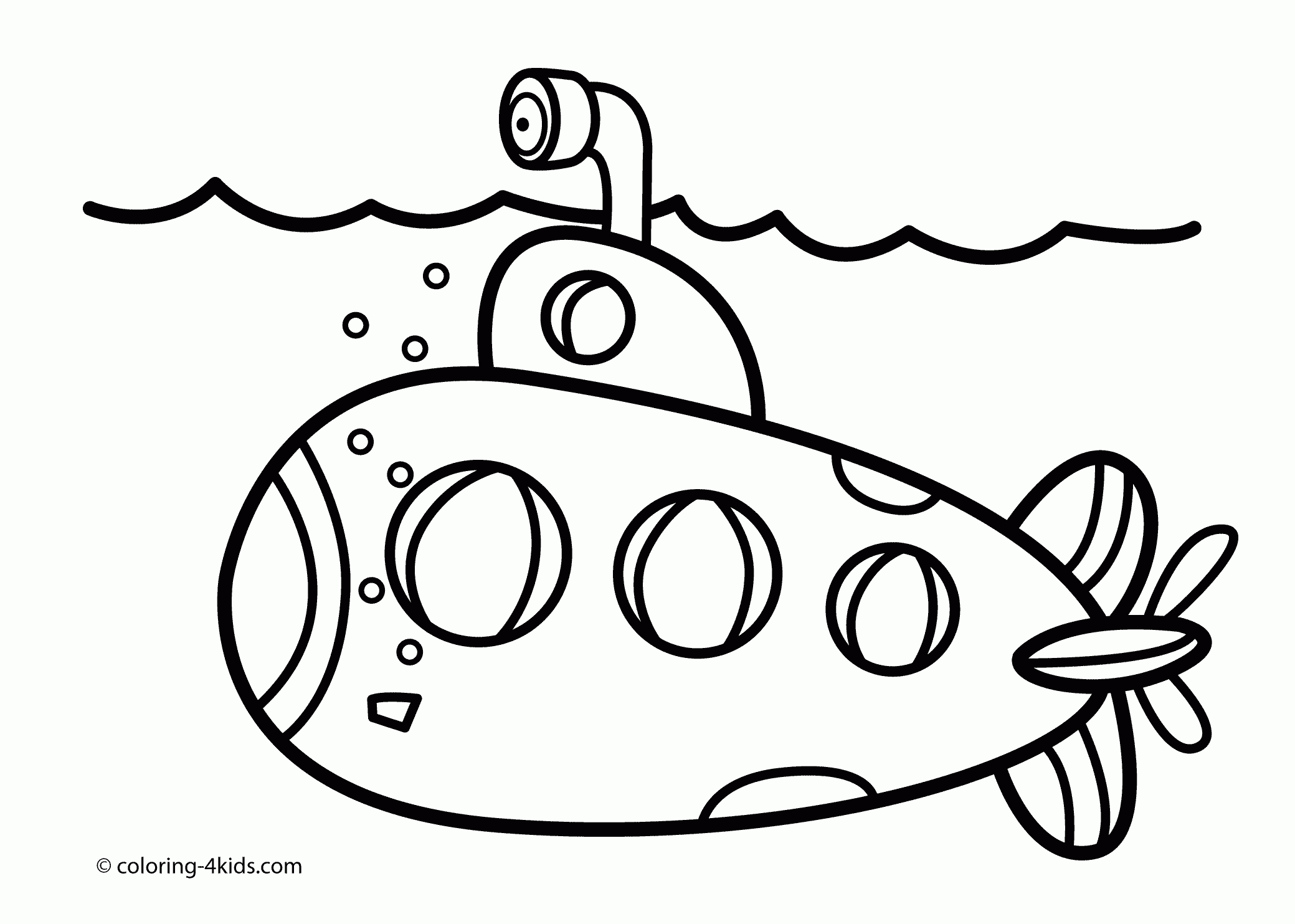 Submarine Coloring Pages To Download And Print For Free