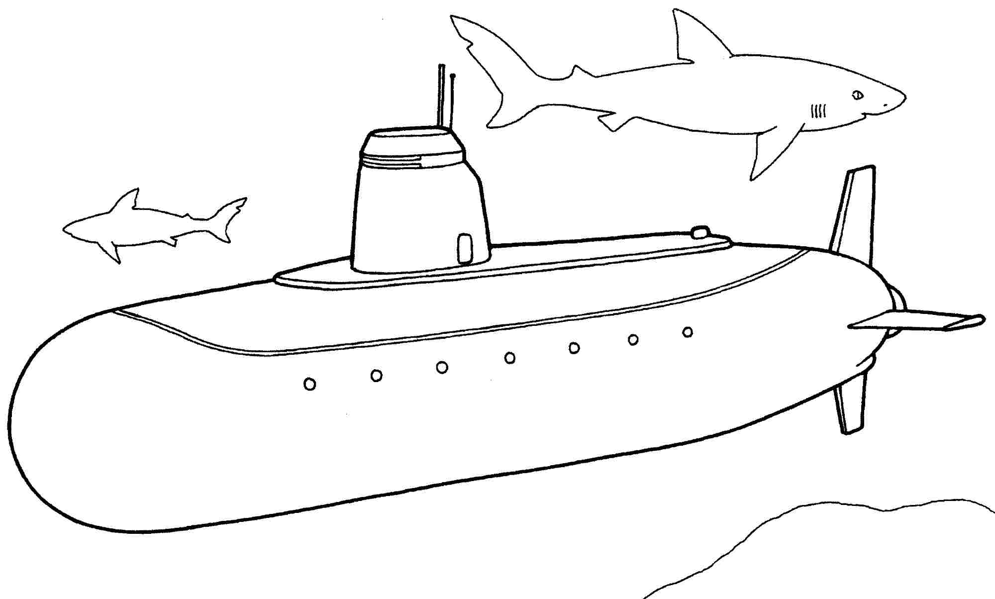 Submarine Coloring Pages To Download And Print For Free