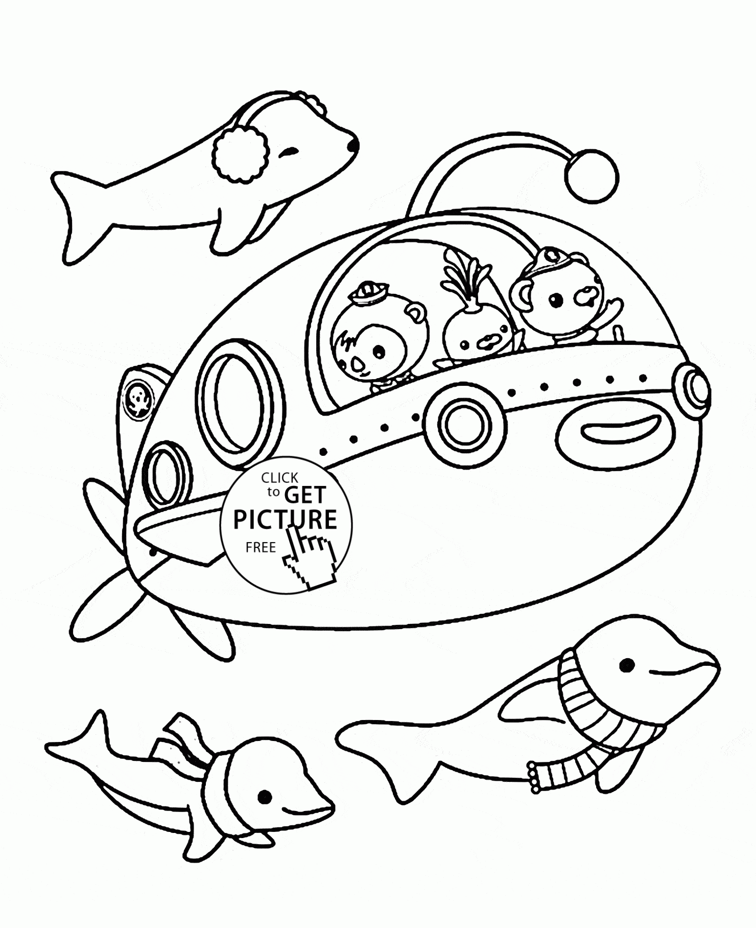 Submarine Coloring Pages To Print Coloring Home