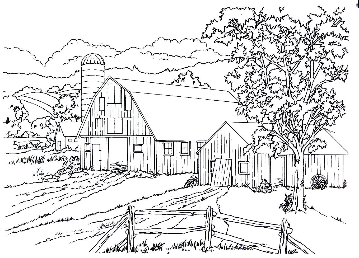 Summer Farm Coloring Pages For Kids Coloring Pages Ideas