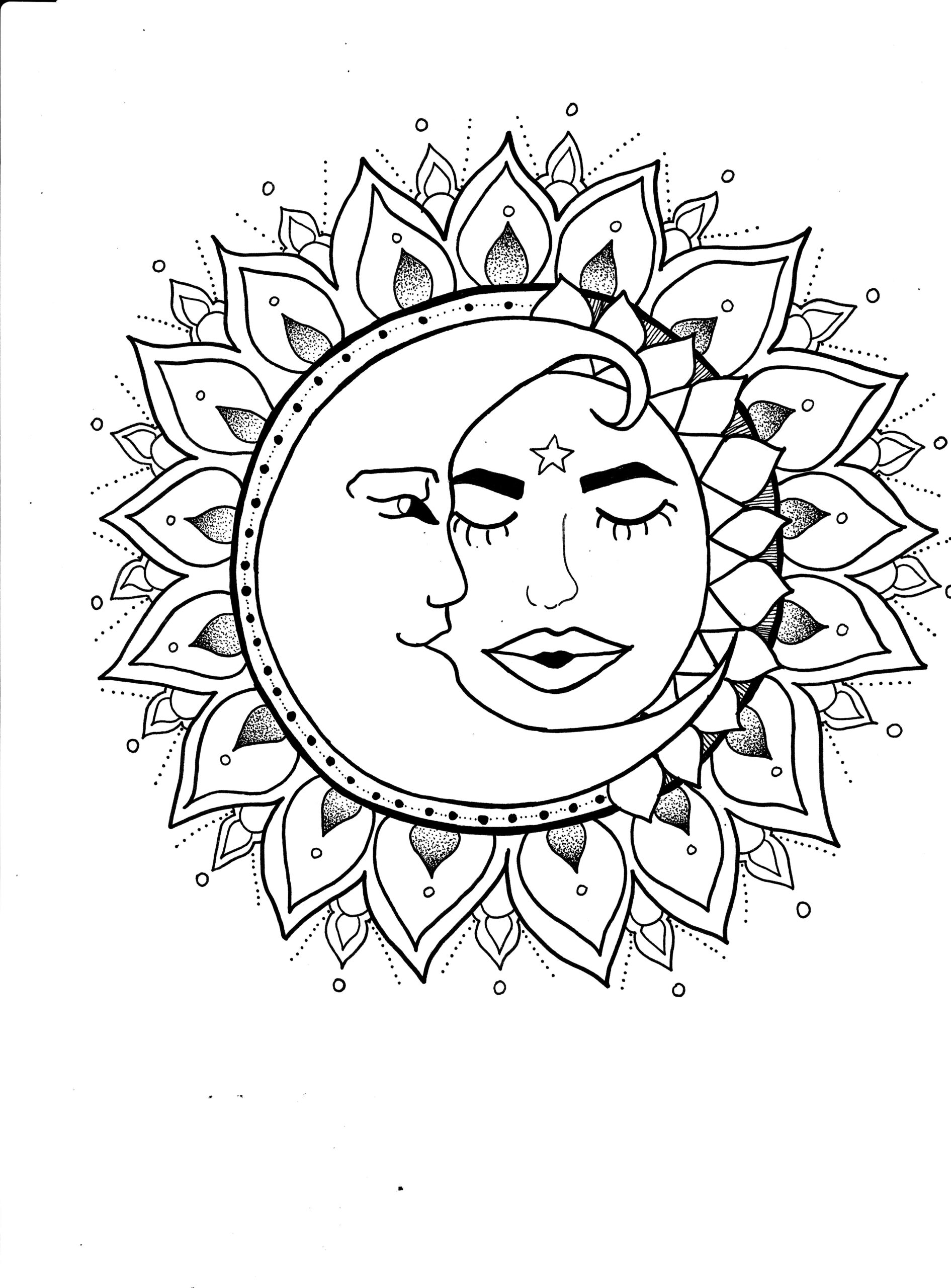 Sun Moon Moon Coloring Pages Mandala Coloring Pages Sun Coloring Pages Images And Photos Finder