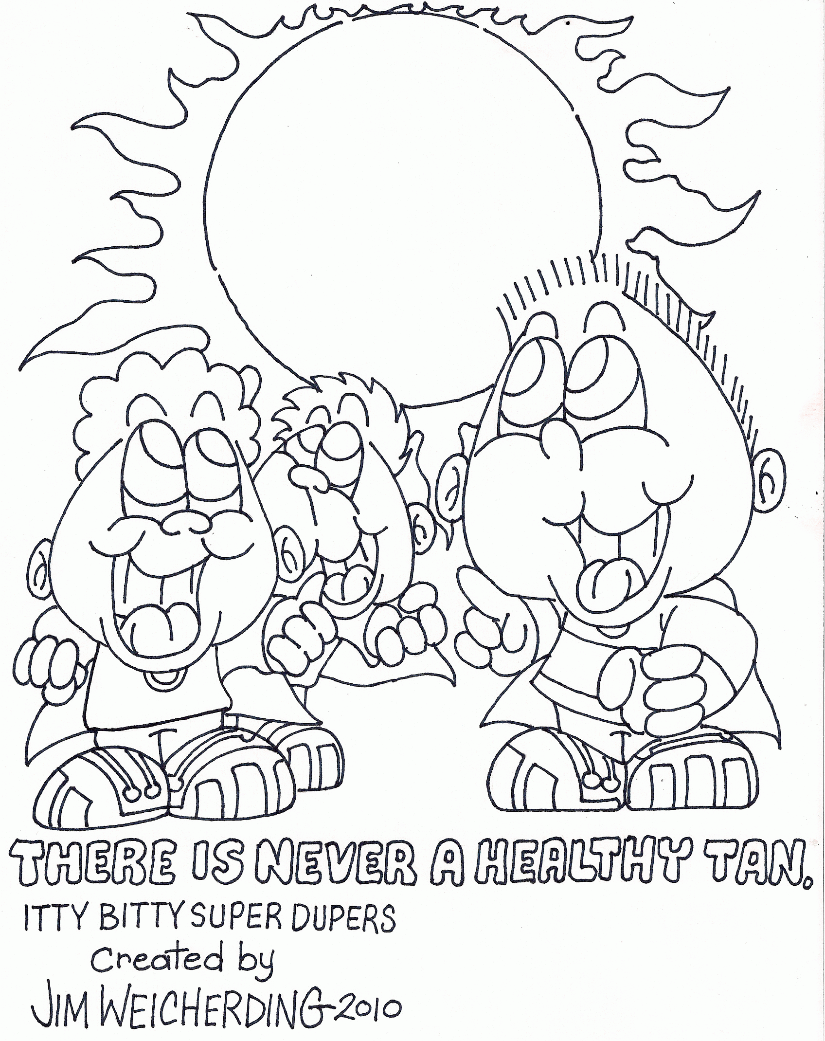 Sun Safety Coloring Pages Coloring Home