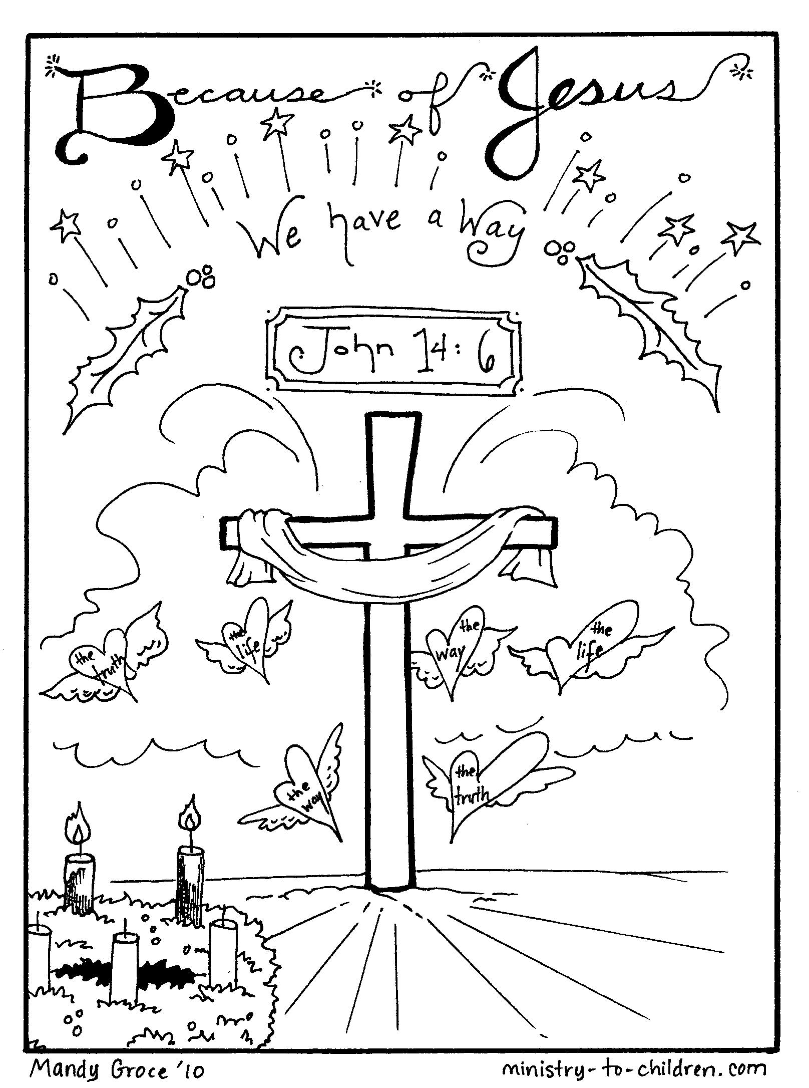 Sunday School Lesson John 14 1 14 Jesus Is The Way And The Truth And The Life Kids Bible