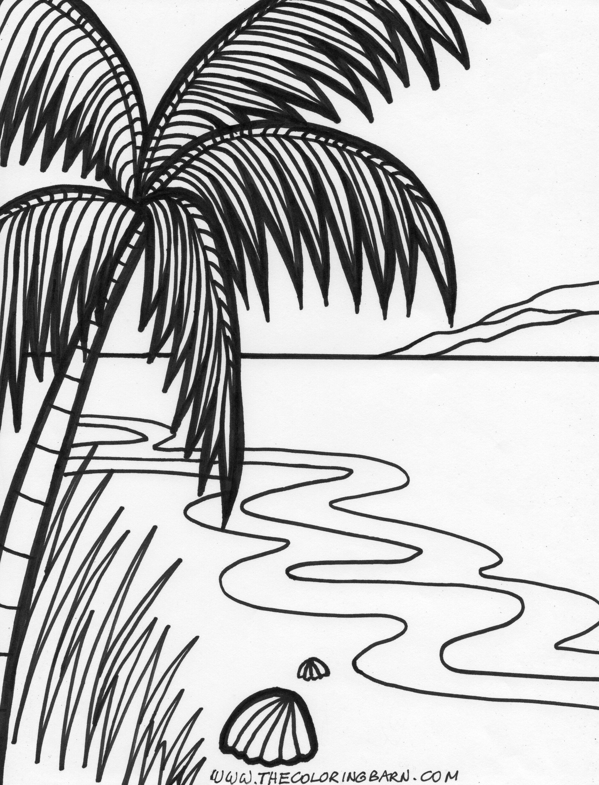 Coloring Pages Sunset