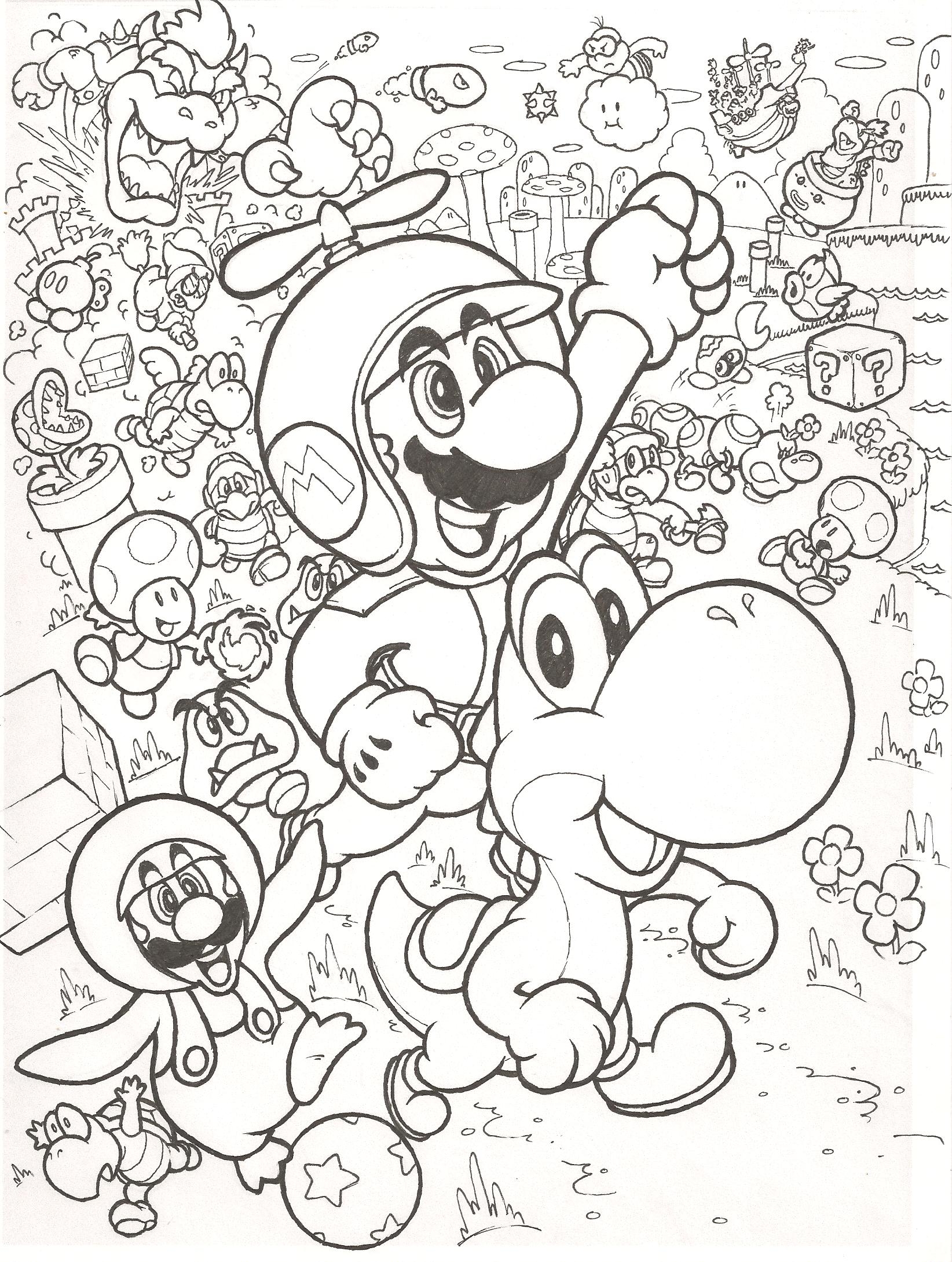 Super Smash Brothers Coloring Pages Free Printable Coloring Home
