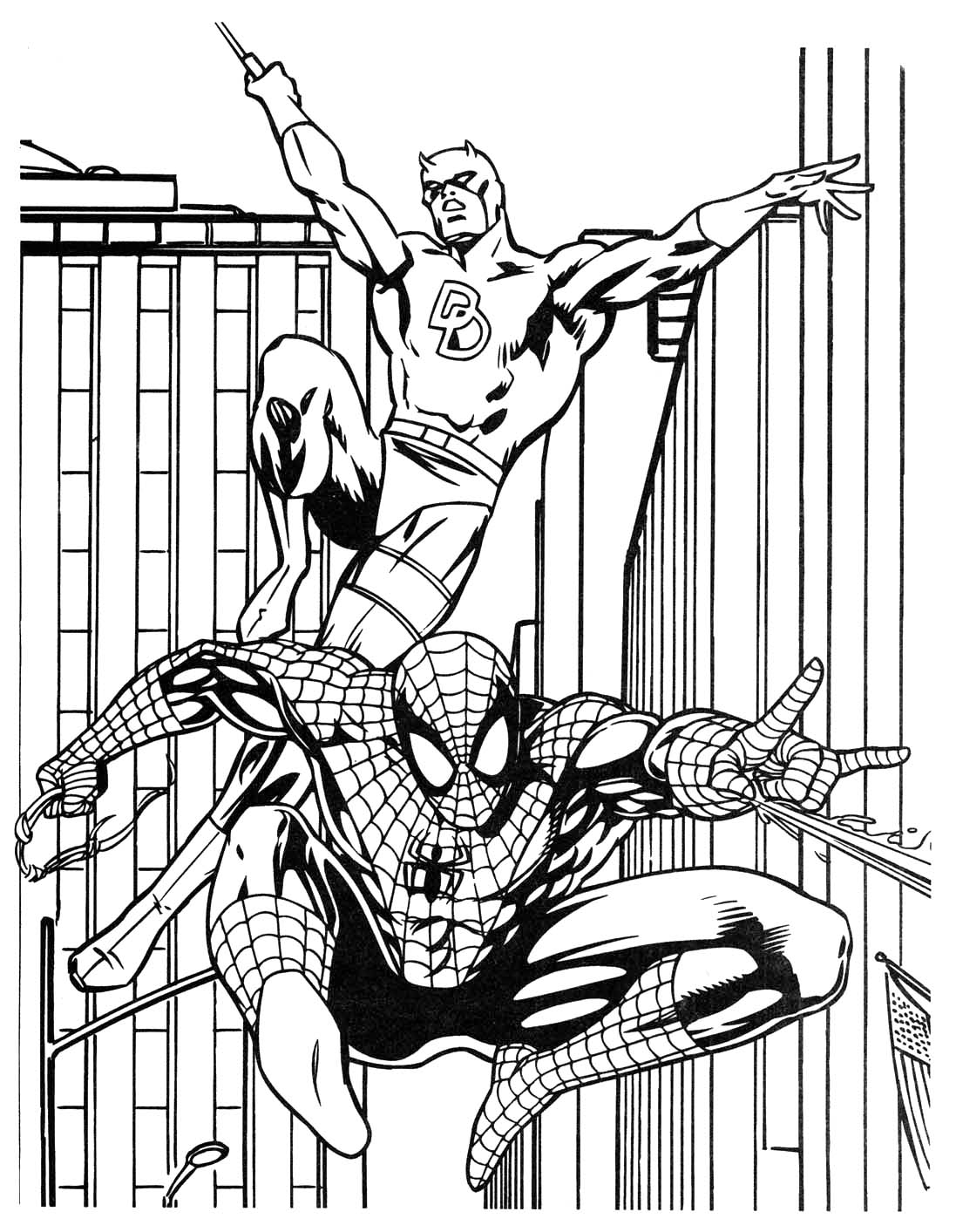 Super Heros Coloring Pages