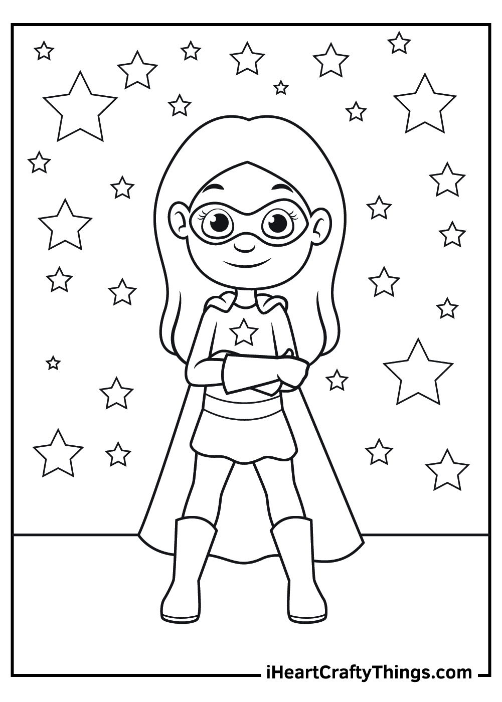 Easy Superhero Coloring Pages