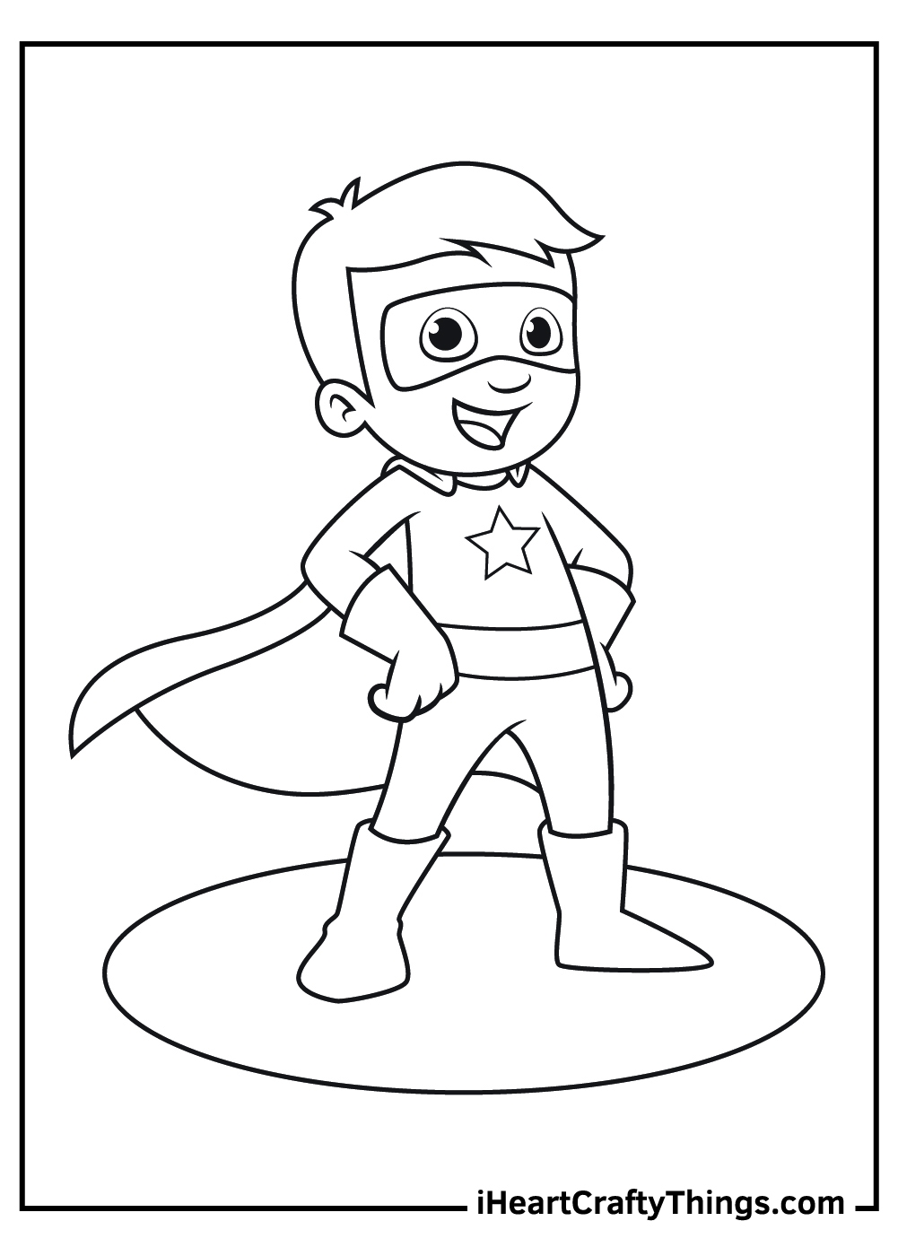 Superhero Coloring Pages Lrge